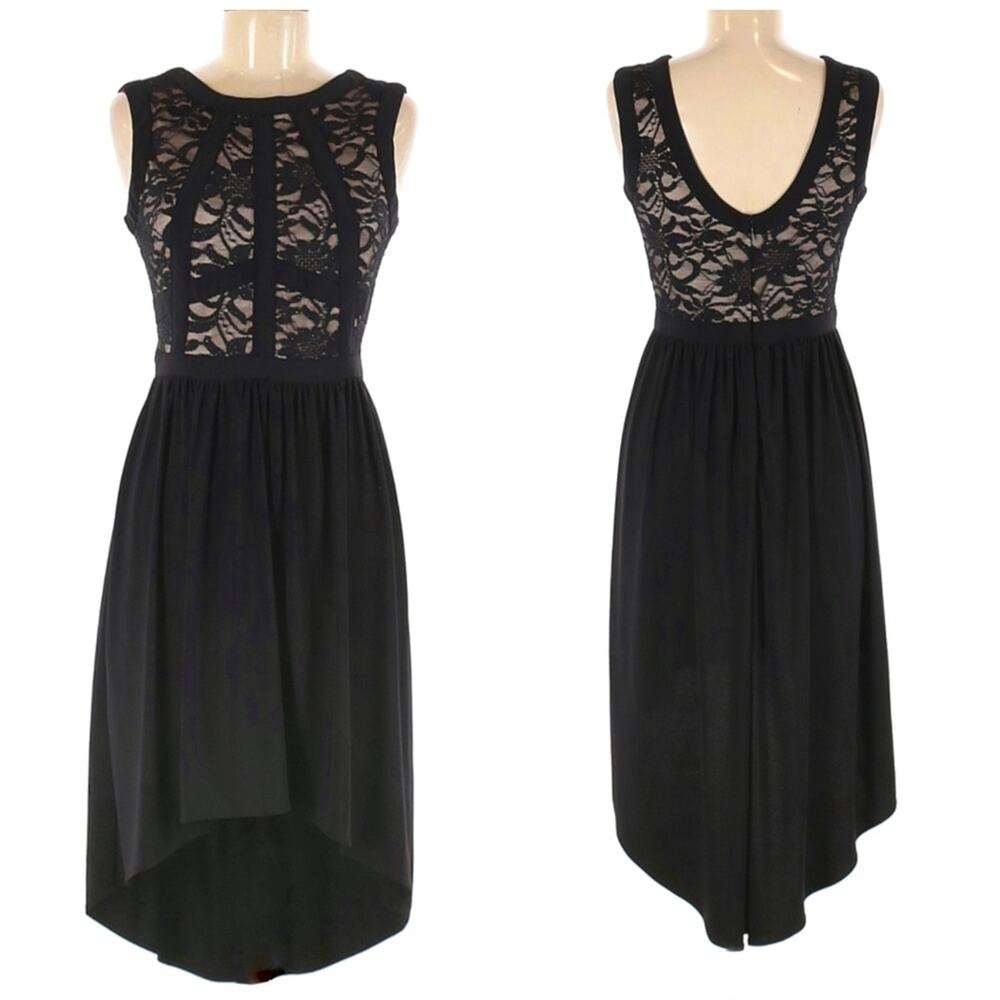 R&M Richards | Lace Bodice Sparkle Cocktail Dress - Picture 1 of 8